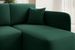 Petit canapé d'angle convertible 3 places tissu vert Takin 206 cm - Photo n°8