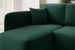 Petit canapé d'angle convertible 3 places tissu vert Takin 206 cm - Photo n°10