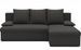 Canapé d’angle réversible convertible GARY en tissu côtelé – 206 cm - Photo n°1
