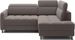 Petit canapé d'angle en tissu convertible avec coffre BOREA 208 cm - Photo n°1