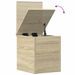 Petit coffre de rangement en bois Poma L 30 x H 35 x P 35 cm - Solution de rangement - Photo n°6