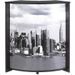 Petit meuble bar noir BARNO 97 cm – Comptoir compact avec étagères réglables - Photo n°1