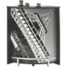 Petit meuble bar noir BARNO 97 cm – Comptoir compact avec étagères réglables - Photo n°1