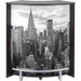 Petit meuble bar noir BARNO 97 cm – Comptoir compact avec étagères réglables - Photo n°1