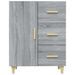 Petit meuble de rangement 1 porte 3 tiroirs Norky 70 cm – Réversible au montage - Photo n°1
