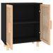 Petit meuble de rangement en bois 2 portes en Rotin naturel 60 cm - Modèle Kaliga - Photo n°2