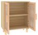 Petit meuble de rangement en bois 2 portes en Rotin naturel 60 cm - Modèle Kaliga - Photo n°8