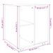 Petit meuble de rangement sur roulettes Burok 60 cm – Discret et pratique - Photo n°7