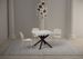 Petit table carrée extensible 90x90 à 194 cm blanc et anthracite Karzy - Photo n°3