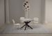 Petit table carrée extensible 90x90 à 194 cm gris ciment et anthracite Karzy - Photo n°3