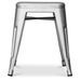 Petit tabouret industriel acier brillant renforcé Kalax 45 cm - Haut de gamme - Photo n°5