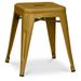 Petit tabouret industriel acier brillant renforcé Kalax 45 cm - Haut de gamme - Photo n°1