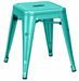 Petit tabouret industriel KALAX Premium 45 cm en acier brillant renforcé – Haut de gamme - Photo n°1