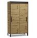 Petite armoire 2 portes coulissantes DRAK 120 cm – Gain de place et rangement optimisé - Photo n°1