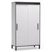 Petite armoire 2 portes coulissantes DRAK 120 cm – Gain de place et rangement optimisé - Photo n°1