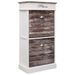 Petite armoire à chaussures en bois de Paulownia Kosta L 50 x H 98 cm - Style vintage - Photo n°1