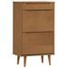 Petite armoire à chaussures en bois de pin Leva L 60 x H 103 x P 35 cm – Compacte et Élégante - Photo n°1