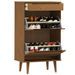 Petite armoire à chaussures en bois de pin Leva L 60 x H 103 x P 35 cm – Compacte et Élégante - Photo n°2