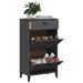 Petite armoire à chaussures Lukra L 60 x H 107 x P 35 cm – Compacte et Fonctionnelle - Photo n°3