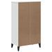 Petite armoire à chaussures Lukra L 60 x H 107 x P 35 cm – Compacte et Fonctionnelle - Photo n°7