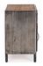 Petite armoire basse vintage acier argenté 1 porte 1 tiroir Zaka 45 cm - Photo n°7