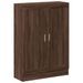 Petite armoire chêne marron 82,5x30,5x115 cm bois d'ingénierie - Photo n°1