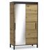 Petite armoire coulissante ADEL 120 cm avec miroir – Gain de place et fonctionnalité - Photo n°1