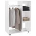 Petite armoire dressing sur roulette 1 penderie 3 étagères 80 cm - Collection Event - Photo n°1