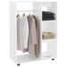 Petite armoire dressing sur roulette 1 penderie 3 étagères 80 cm - Collection Event - Photo n°1