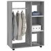 Petite armoire dressing sur roulette 1 penderie 3 étagères 80 cm - Collection Event - Photo n°1