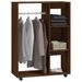 Petite armoire dressing sur roulette 1 penderie 3 étagères 80 cm - Collection Event - Photo n°1