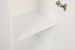 Petite colonne de rangement multifonctions blanche 1 porte Lika 45 cm - Photo n°9