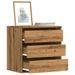 Petite commode 3 tiroirs Basko 60 cm - Fonctionnelle pour petit espace - Photo n°1