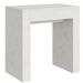 Petite console bois blanc de 80 cm extensible jusqu'a 299 cm 14 places Kubine - Photo n°1