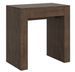 Petite console bois noyer de 80 cm extensible jusqu'a 299 cm 14 places Kubine - Photo n°1