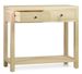 Petite console en bois massif naturel 2 tiroirs 1 étagère Komba 90 cm - Photo n°2