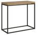 Petite console extensible bois et pieds fins métal anthracite Noro - Photo n°1