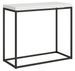 Petite console extensible bois et pieds fins métal anthracite Noro - Photo n°1