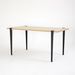 Petite table à manger bois clair et pieds acier noir Bazika 150 cm - Photo n°3