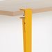 Petite table à manger bois clair et pieds acier jaune Bazika 150 cm - Photo n°5