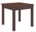 Petite table à manger carrée 80/80 cm en bois Noyer foncé Orka - Photo n°1