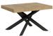 Petite table à manger design chêne clair et pieds entrelacés anthracite 130 cm Artemis - Photo n°1