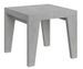 Petite table carrée 90/90 cm extensible 10 personnes 90 à 246 cm gris effet ciment Naxo - Photo n°1
