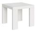 Petite table carrée extensible 90 à 246 cm bois blanc Ribo - Photo n°1