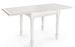 Petite table carrée extensible de 80 cm en bois de manguier blanc patiné Kolita 80/160 cm - Photo n°2