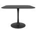 Petite table carrée TULIPA 80 cm - Bois et métal - Photo n°1
