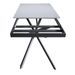 Petite table extensible avec pieds entrelacés métal anthracite Gary - Photo n°9