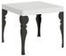 Petite table extensible carrée 90x90/246 cm style oriental Torza - Photo n°1