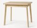 Petite table extensible en bois de chêne massif blanchi Larry 90/130 cm - Photo n°2