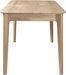 Petite table rectangulaire extensible 120 à 160 cm en bois de chêne blanchi Franka - Photo n°5
